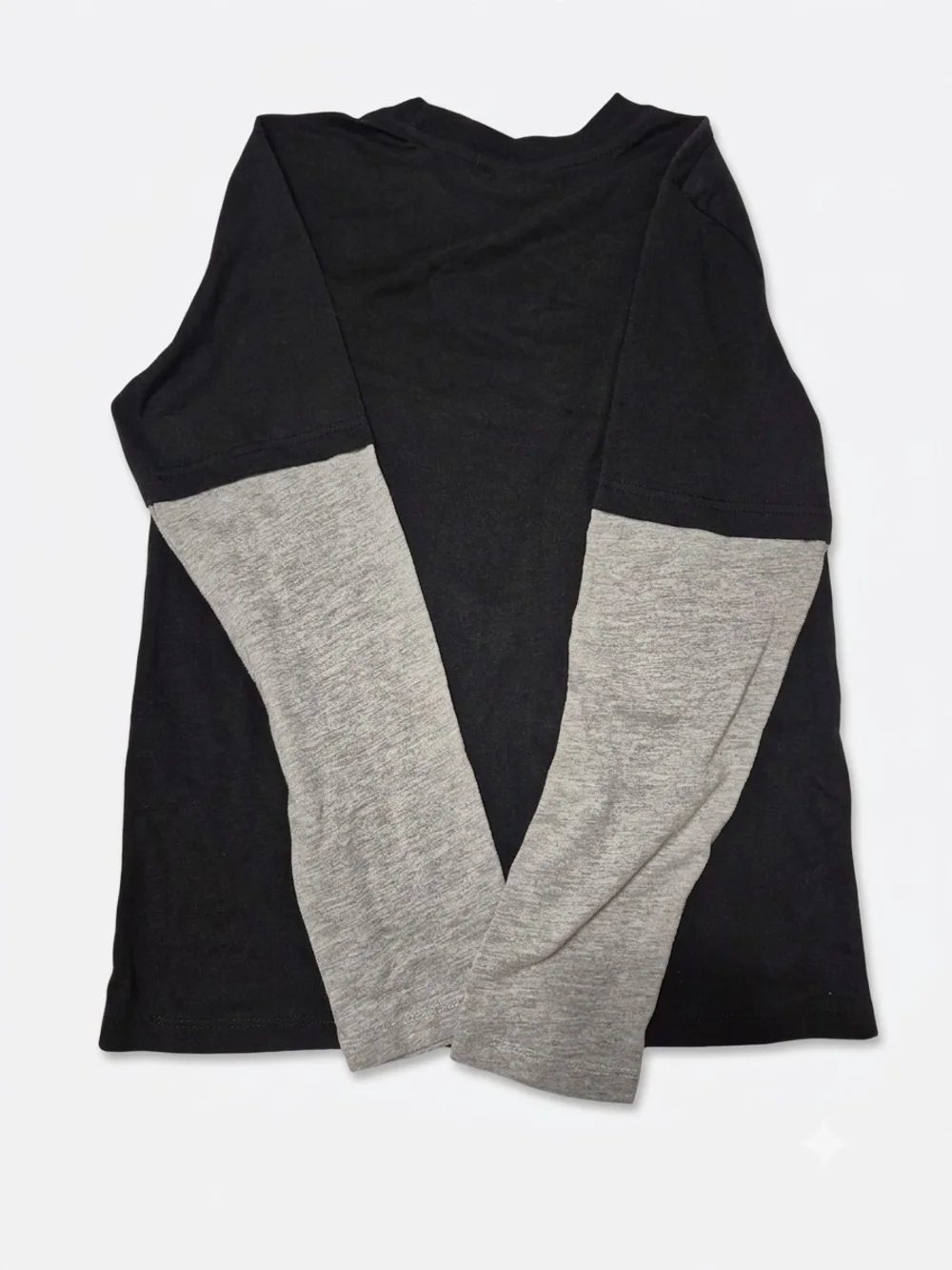 NWT Boy Highland OriginaBlack & Gray Long Sleeve Graphic Tee  (0143)